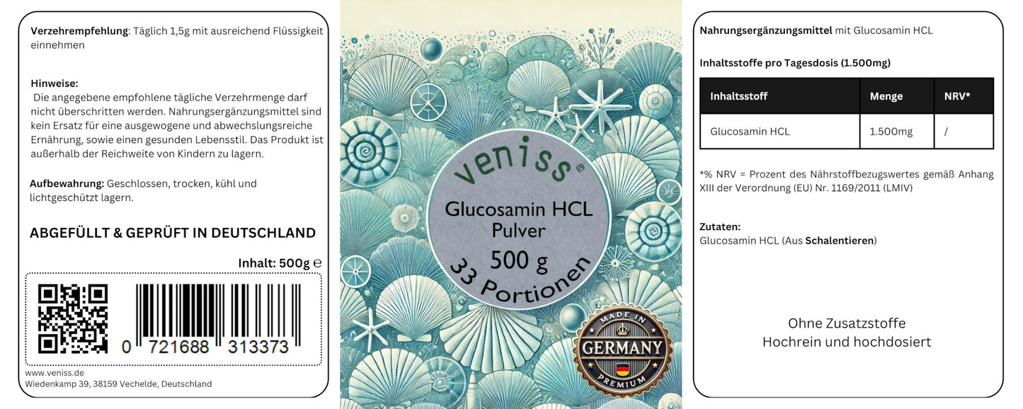 Glucosamin Pulver - 500g