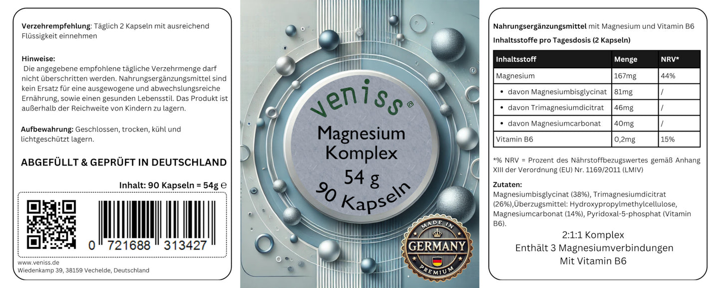 Magnesium Komplex Kapseln