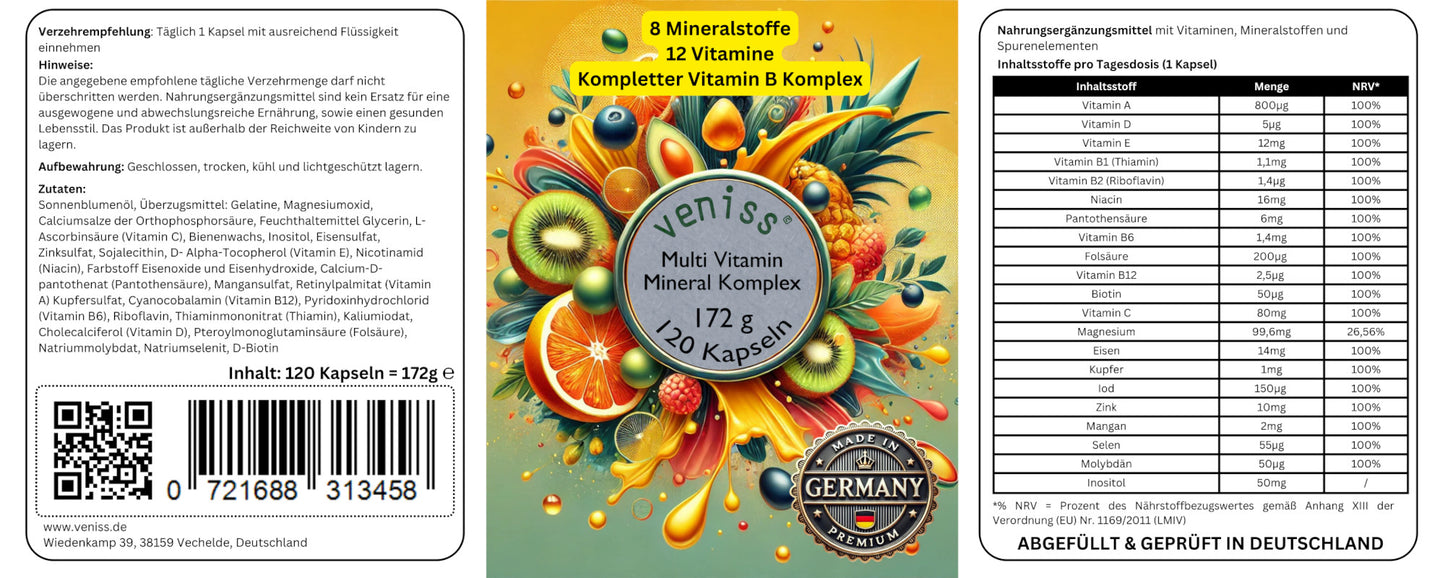 Multi Vitamin und Mineral Komplex